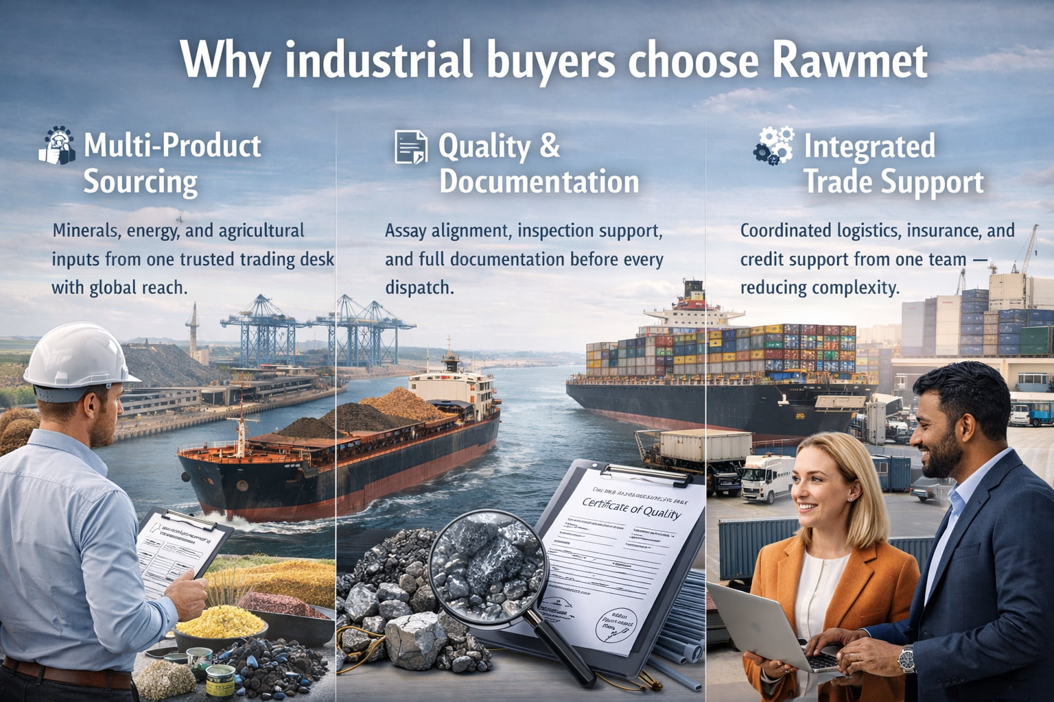 Global commodity trading network and operations